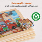 Puzzles for Kids Ages 4-6, 4 Packs 24 Piece Wooden Jigsaw Puzzle for Toddlers - Image 7