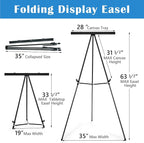 Falling in Art Aluminum Flip Chart Display Easel Stand - Image 2