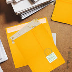 50 Packs Yellow 5x7 Envelopes 5x7, Fade Bright Yellow Color Envelopes Self Seal - Image 6