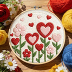 INFUNLY Heart Flower Punch Needle Kit - Image 2
