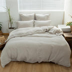 Simple&Opulence 100% Washed Linen Euro Shams 26'' x 26'' Pack of 2, Basic Style - Image 6