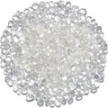 QYGL 0.55LB White Clear Glass Pebbles, Tumbled Sea Glass Stones by QYGL