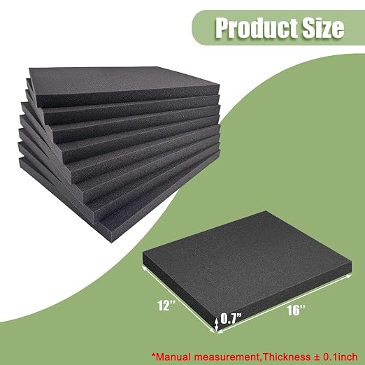 LAFENLIN 8 Pack Gun Case Foams-16 x 12 x 1 Inch, Cuttable Craft Foams Sheets - Image 3