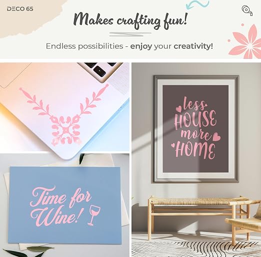 VViViD DECO65 Matte Pastel Carnation Pink Permanent Adhesive Craft Vinyl - Image 2