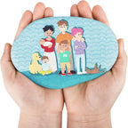 River Rocks for Painting 10 Pcs Extra Large 4.7-6.3 Inch Flat Smooth Painting by dojobkinb