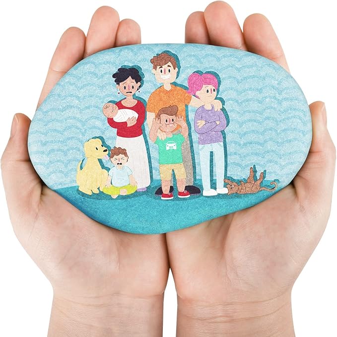 River Rocks for Painting 10 Pcs Extra Large 4.7-6.3 Inch Flat Smooth Painting by dojobkinb