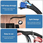 Nilight Cable Sleeve, 10ft-1inch Cord Management Sleeves, Braided Sleeving - Image 3