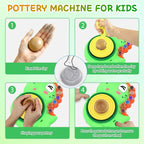 Pottery Wheel for Kids, Complete Pottery Painting Craft Kit, Arts and Crafts - Image 4