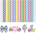 Tintnut Colorful Checkerboard Permanent Vinyl, waterproof, easy peel & stick by Tintnut