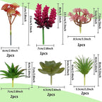 22pcs Colorful Fake Succulents, Mini Artificial Succulents - Image 6