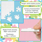 Hygloss 6 Blank Heart Puzzles – 8.5 x 9.5 Inches - Image 3