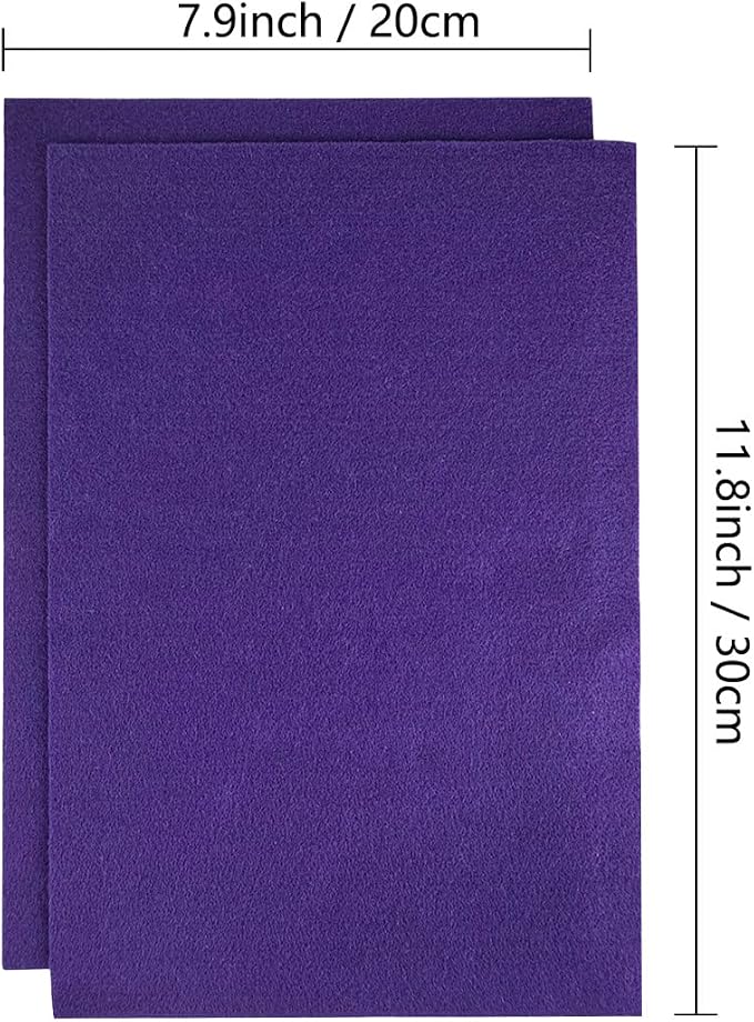 Jtnohx Color Felt, Soft Felt Sheets, 1.4mm Thick 8"x12" Handicraft Felt Fabrics - Image 2