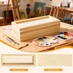 FSWCCK 5 Pack 4 x 12 inch Wood Panel Boards, Unfinished Wood Canvas Panels - Image 5