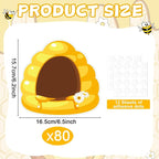 gisgfim 80Pcs Bee Hive Cutouts Summer Honey Bee Hive Decorations Bulletin Board - Image 2