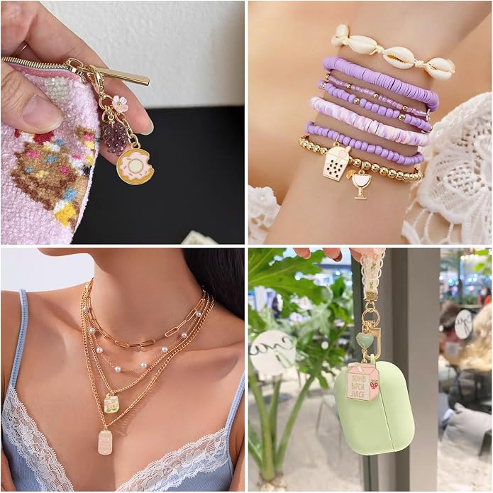 Enamel Food Charms Cute Assorted Food Pendants Sweet Dessert Charms - Image 7