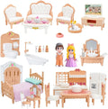 Princess Dollhouse Furniture Set, 48 Piece Luxury Miniature Accessories by MOLINGXUAN