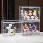 4 Tiers Clear Acrylic Display Case, Plastic Storage Bins - Image 2