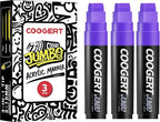 Coogert 3Pcs Purple Jumbo Poster Markers, 15MM Thick Permanent Acrylic Graffiti by CoogertPaintPens
