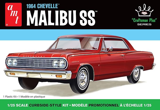 AMT 1964 Chevy Chevelle Malibu Super Sport Craftsman Plus 1:25 Scale Model Kit - Image 2