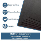 6 Pack Black Plastic Sheet 12x12x0.04 in Flexible High Tensile Plastic Sheets - Image 3