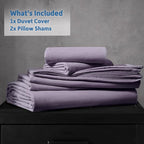 Nestl Grayish Purple Duvet Cover Queen Size - Image 9