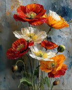 Eiazuiks Stamping Cross Stitch Kit, Flower Counting Cross Stitch Kit by Eiazuiks