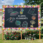 68.9 Feet Floral Bulletin Borders Decorations, Tuilp Border Bulletin Board - Image 5