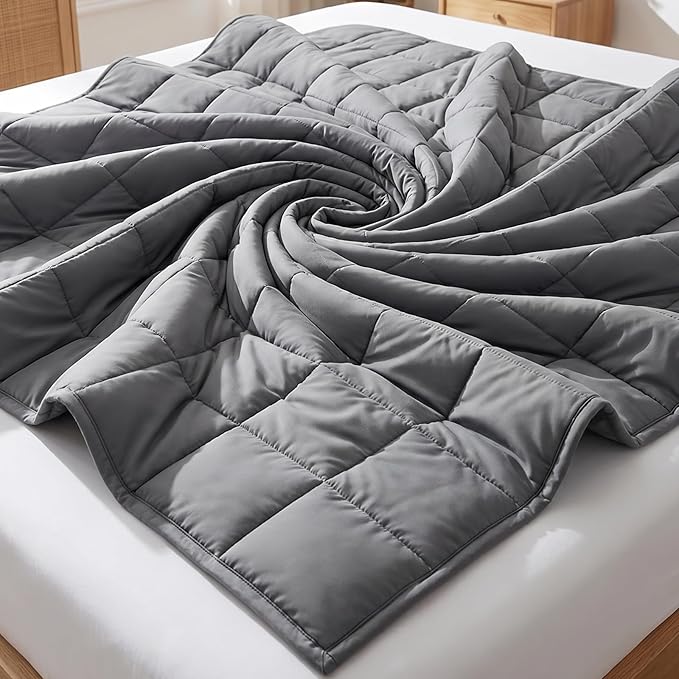 Smart Queen Weighted Blanket for Adults, Full Size, Soft Heavy Throw Blanket by SmartQueen