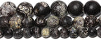 45pcs Round Loose Black Crack Old Agate Beads - Image 7