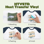 HTVSTD Army Green Boho HTV Heat Transfer Vinyl 8pcs 12×10in Iron on Vinyl | - Image 3