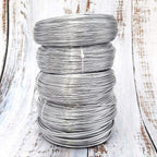 INSPIRELLE 9 Gauge 42 Feet Silver Aluminum Craft Wire Bendable Metal Wire - Image 3