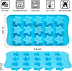 Flower Silicone Molds for Chocolate, 15-Cavity | Include Rose Heart Star Shapes - Image 2