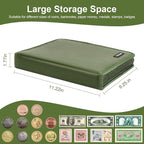 Coin Collection Book Holder for Collectors, 520 Pockets Fireproof Coins - Image 3