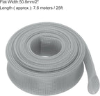 uxcell Expandable Sleeving, 2-inch 25ft Cable Sleeve - Image 3