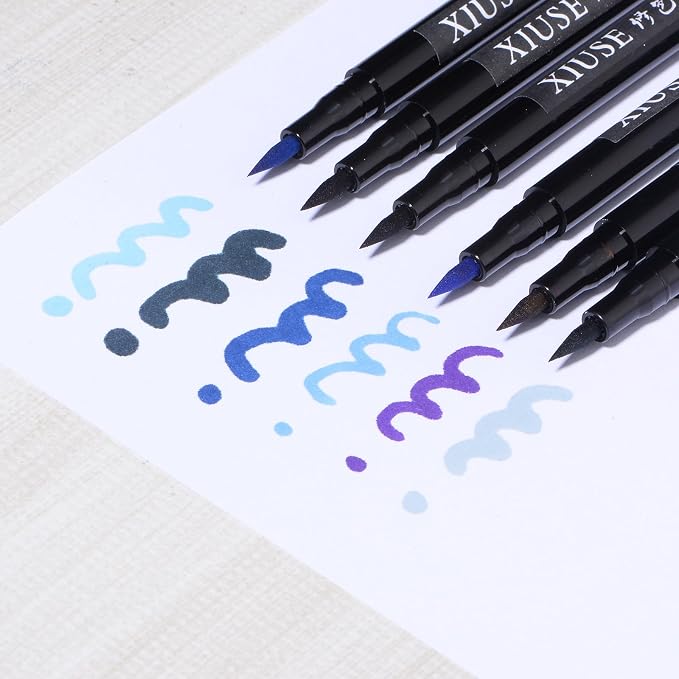 HARFINGTON Fabric Markers Permanent Dye Paint Textile Marker Pens Fine Tip - Image 5