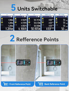 Laser Measuring Tool 165ft, RockSeed S2C Red Beam Laser Measure - Image 3