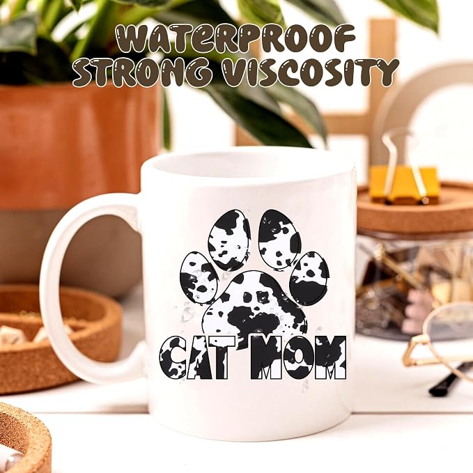 Tintnut Cow Spots Permanent Vinyl Roll 12in x 5ft Cowhide Adhesive Vinyl | - Image 5