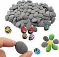 Lifetop 51pcs Tiny Painting Rocks ，DIY Smooth Surface Stones, Arts and Crafts by lifetop