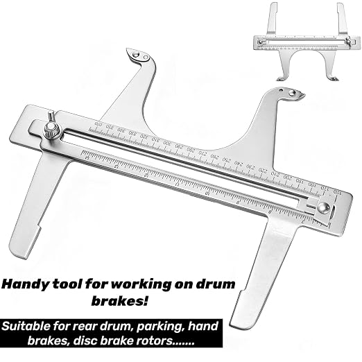 Tlence Steel Brake Resetting Gauge, Drum Brake Measuring Tool, Heavy Duty Dual - Image 5