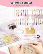 ARTDOT 1740 Pieces Gold Beads for Friendship Bracelets Making Kit, 8 Shapes - Image 6