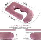 Victostar Pregnancy Pillow, 57 inches U Shaped Maternity Pillow - Image 2