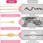 selizo Chains for Jewelry Making, 60ft Jewelry Making Chains for Necklace - Image 5