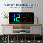 Netzu Loud Alarm Clock for Heavy Sleepers, RGB Alarm Clocks for Bedrooms - Image 5