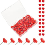 ELANE 100 Pcs Heart Thumb Tacks by ELANE
