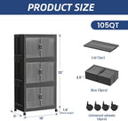SAILUN 26Gal/105Qt Stackable Storage Bins Folding Collapsible Storage Bins - Image 4