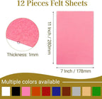 12 Pcs Felt Sheets, 7x11 Inch Stiff Felt - Image 2
