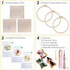 Peotclola Punch Needle Kit for Adults, 3 Sets Punch Needle Kits Beginner DIY - Image 3