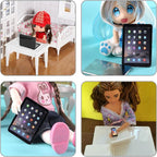 cobee 3Pcs Miniature Dollhouse Décor, 1:12 Metal Simulation Laptop Tablet Smart - Image 2
