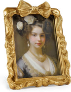Gold Picture Frames 5x7 Bow Frame, Ornate Elegant 5 by 7 Photo Frame - Image 9