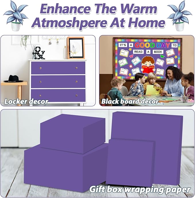 Ultra Purple Bulletin Board Paper Roll Purple Bulletin Board Background Paper - Image 6